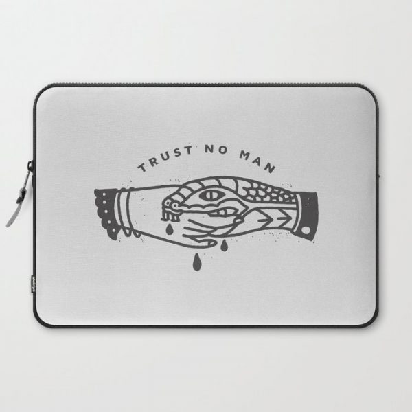 Trust No Man Computer Cover by Corinne Alexandra - Laptop Sleeve - 15"