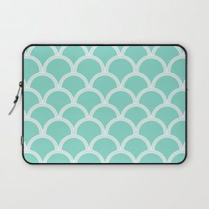 Turquoise Home Decor Computer Cover by Created By Kat Co - Laptop Sleeve - 13"