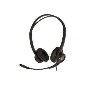 V7 USB ESSEN HEADPHONES WITH MIC ACCSLEATH (HU311-2NP)