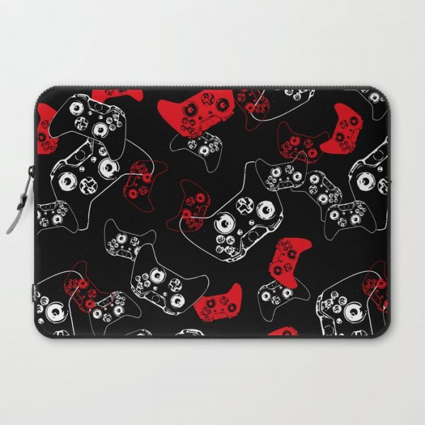 Video Game Red on Black Computer Cover by ts55 - Laptop Sleeve - 15"