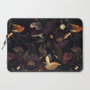 Vintage & Shabby Chic - Flowers at Night Computer Cover by Vintage & Love - Laptop Sleeve - 15"