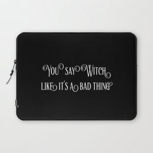 WITCHY WOMAN Computer Cover by Elegance In Leather - Laptop Sleeve - 13"