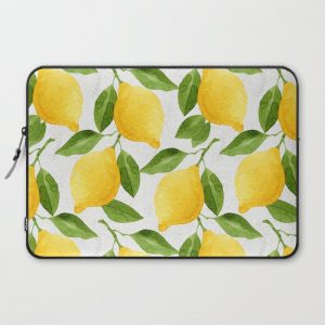 Watercolor Lemons Computer Cover by Helga Wigandt - Laptop Sleeve - 15"