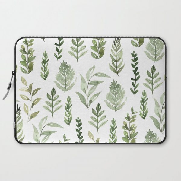 Watercolor leaves Computer Cover by Inna Moreva - Laptop Sleeve - 15"