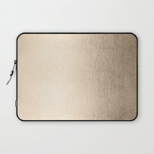 White Gold Sands Computer Cover by Simple Luxe - Laptop Sleeve - 13"