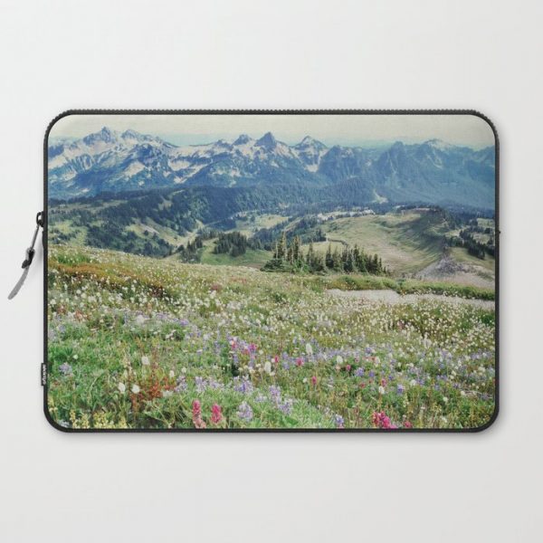 Wildflower Meadow Computer Cover by Hillary Murphy - Laptop Sleeve - 15"