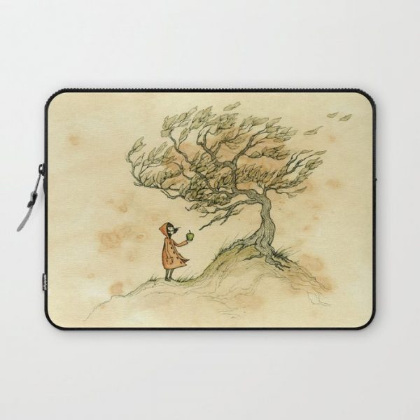 Windy Day Computer Cover by Eliza Wheeler - Laptop Sleeve - 13"