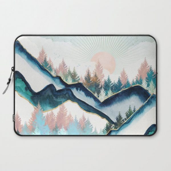 Winter Forest Computer Cover by SpaceFrogDesigns - Laptop Sleeve - 15"