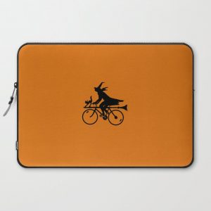 Witch on a Bicycle Computer Cover by Griffin Lauerman - Laptop Sleeve - 15"