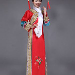 Women's Chinese Costume Halloween Qing Dynasty Princess Fancy Dress