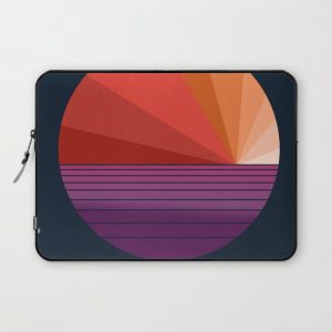 Yeah, Baby - abstract retro 70s minimal sunset sunrise socal cali beach life 1970's Computer Cover by seventy eight - Laptop Sleeve - 13"