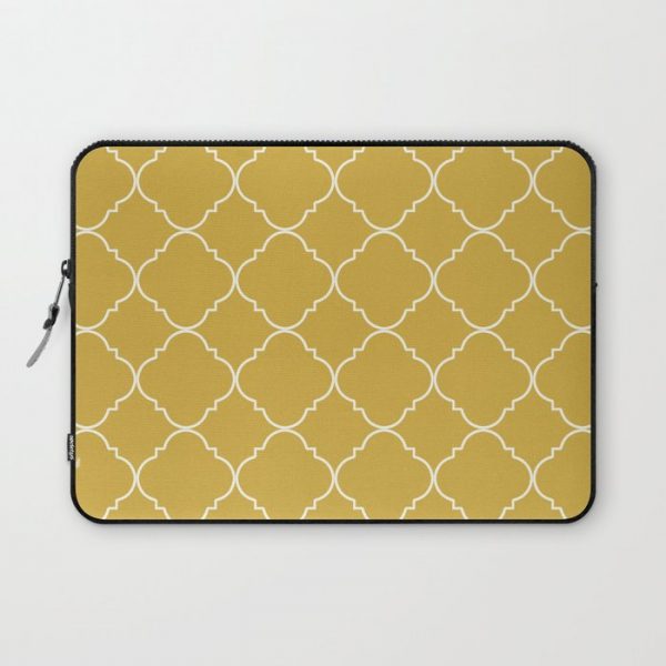 Yellow Moroccan Computer Cover by Beautiful Homes - Laptop Sleeve - 13"