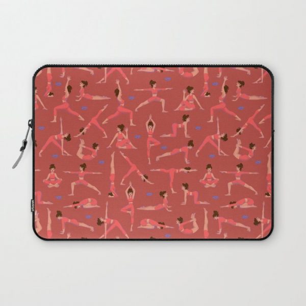 Yogui girl Coral routine Computer Cover by juls illustrated - Laptop Sleeve - 13"