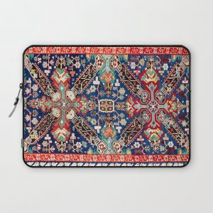 Zeikhur Kuba East Caucasus Rug Print Computer Cover by Vicky Brago-MitchellA(r) - Laptop Sleeve - 13"