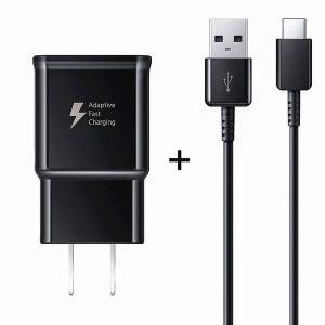 ac home travel wall charger power adpater fast adaptive wall plug 1.2m 4ft type c cable for samsung s6 s8 s9 s10 note 10 htc