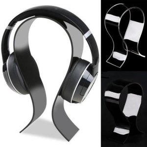 acrylic earphone headset desk display stand hanger holder for headphone hook