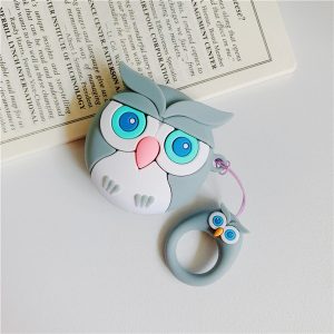 airpods case for 1/2 bluetooth headset shockproof cover for airpods 2020 new fashion pvc cute cartoon owl pattern storage box 2 colors