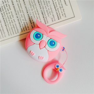 airpods case for 1/2 bluetooth headset shockproof cover for airpods 2020 new fashion pvc cute cartoon owl print storage box wholesale