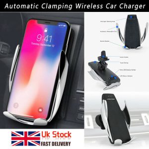 automatic clamping wireless car charger mount uk new&quality