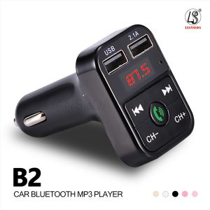 b2 wireless bluetooth multifunction fm transmitter usb car charger mini mp3 player car kit holder tf card handsheadset modulator