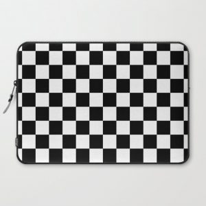 black checkered pattern Computer Cover by matte & marble - Laptop Sleeve - 15"