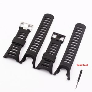 black replacement wrist silicone band strap wristband for suunto ambit 1 2 3 men watch rubber bands screwdriver accessories