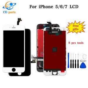 black&white lcd for iphone 5 5c 5s 6 6 plus 6s 6s plus 7 7 plus lcd display touch digitizer screen assembly replacement