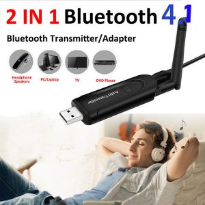 bluetooth v4.1 audio usb transmitter a2dp stereo dongle adapter for tv pc switch