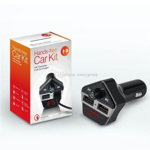 car kit mp3 player fm transmitter sd tf dual usb charge st06 wireless bluetooth car mp3