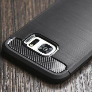 carbon fiber brushed tpu slim armor case for iphone x xs xr max 8 7 6 6s plus galaxy s9 s8 plus note 9 8 s7 edge cover