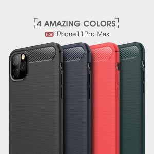 carbon fiber case for iphone 11 pro max tpu rubber for phone cover iphone 11 protective case