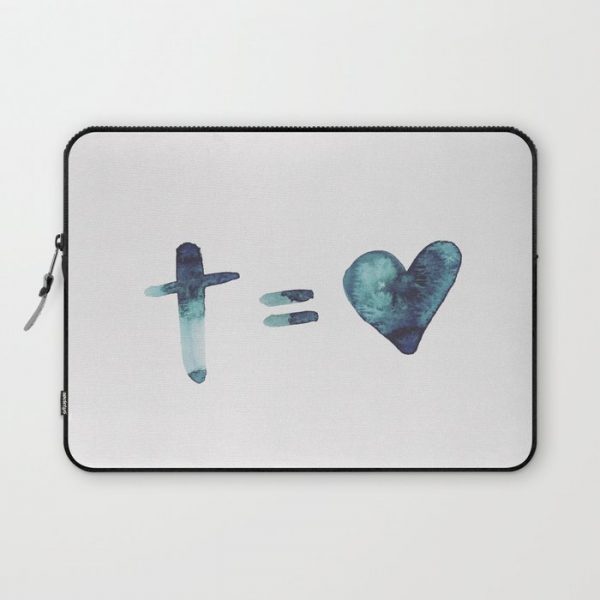 cross equals love Computer Cover by danica cristine - Laptop Sleeve - 13"