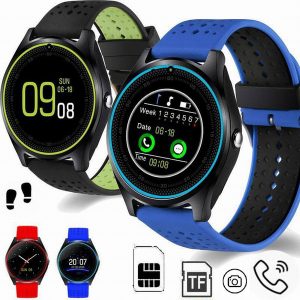 cute smart watch phone v99 with camera sim & tf card slot fitness tracker bracelet pedometer sleep monitor watch band bangle for ios∧roid