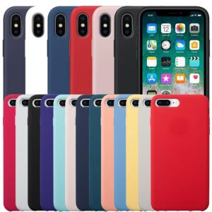 cyberstore for iphone x xr xs max liquid silicone phone case soft-touch microfiber luxury case official logo for iphone 8 7 6 plus