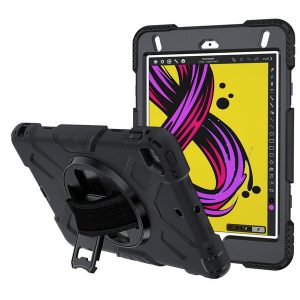 defender rugged armor case tablet cover for ipad mini 1 2 3 4 5 with hand strap stand kickstand shockproof shell skin