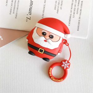 desginer for airpods 1/2 storage case cute cartoon christmas element brand pvc soft case for bluetooth earphone protective box wholesale