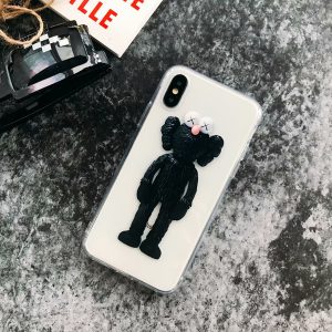 designer cartoon cute cases mytoto new kaws toys sesame street soft transparent phone cover case for phone11 6 7 8 plus x xs xr max 3 colors