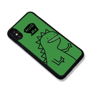 designer iphone 11/11pro/11promax/x/xs/xr/6/7/8 soft edge mobile phone case green cartoon dinosaurs pattern back cover