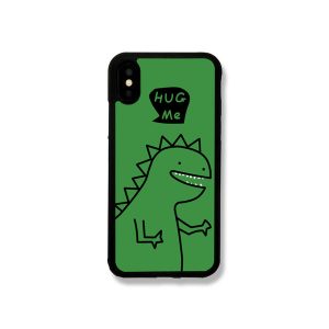 designer iphone 11/11pro/11promax/x/xs/xr/6/7/8 soft edge mobile phone case new green cartoon dinosaurs pattern back cover