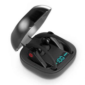 designer wireless bluetooth earphones touch control v5.0 headphones electric quantity with digital display portable waterproof headset