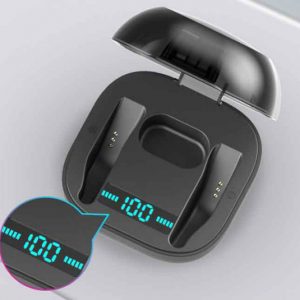 designer wireless bluetooth earphones touch control v5.0 sport waterproof headset earbuds headphones electric quantity with digital display