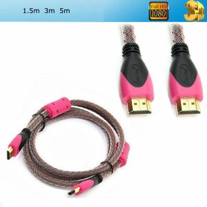 details about high speed hdmi male to male cable 3d 1080p ultra hd double magnetic ring1.5-5m