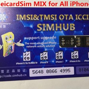 dhl new original chinasnow heicardsim mix v1.37 for ip6-xr with iccid & imsi & tmsi mode unlock sim card turbo sim gevey pro