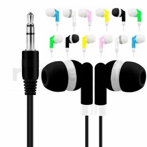 disposable earphones headphone headset 3.5mm jack universal earphone earbuds for samsung mp3 mp4 tablet android phone