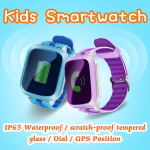 ds18 kids smart watch for children xmas gift gps tracker sos emergency anti-lost gprs/gsm/wifi positioning remote monitor