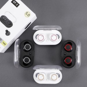 dt-2 tws wireless headphones bluetooth 5.0 touch control earbuds waterproof gaming headset 3d stereo earphone with mic