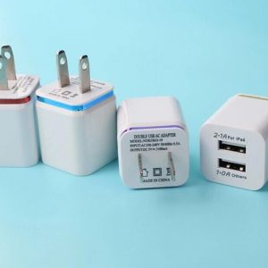 dual usb wall charger us plug 2.1a ac power dapter 2 usb wall charger for samsung galaxy/iphone/android phones