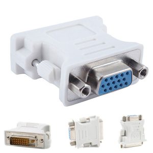 dvi 24 5 dvi male 24+5 24+1 to vga female adapter for pc, hdtv video monitor adapter converter 1pcs