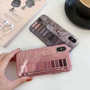 eye shadow box phone case for iphone x xs xr xsmax all-inclusive soft shell tpu phone case