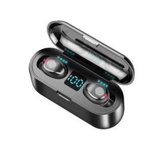 f9 bluetooth v5.0 earphone wireless earphones stereo sport wireless headphones earbuds headset 2000 mah power for iphone